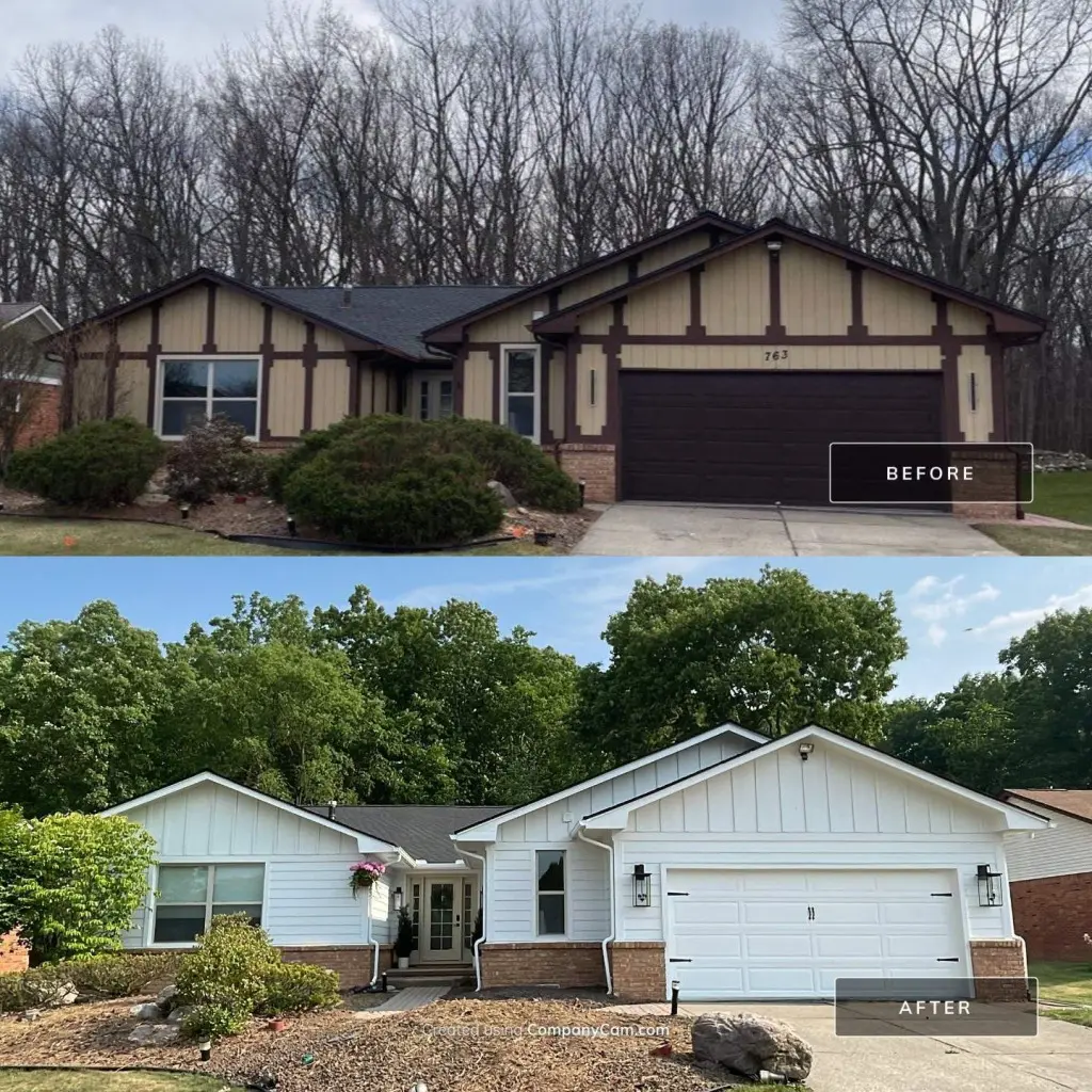 Modern home with premium siding materials